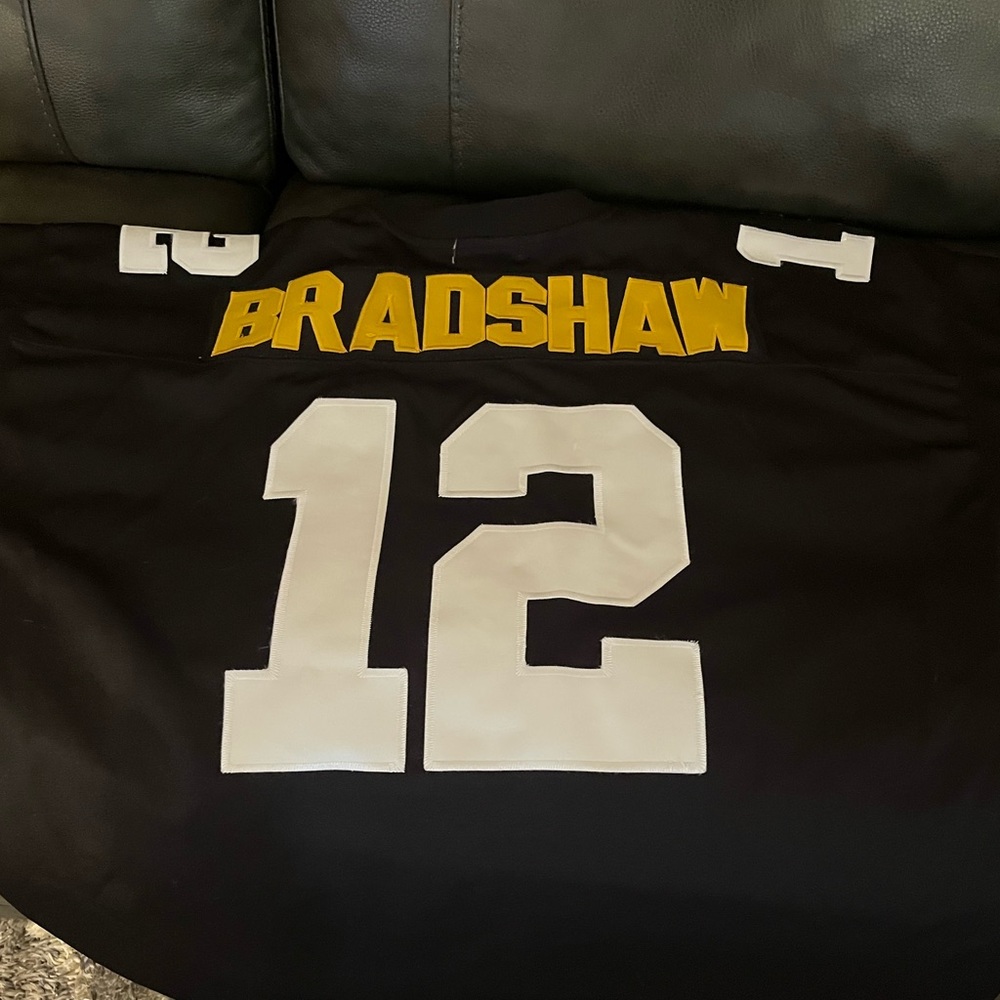 Black "Bradshaw 12" Athletic Jersey - Men